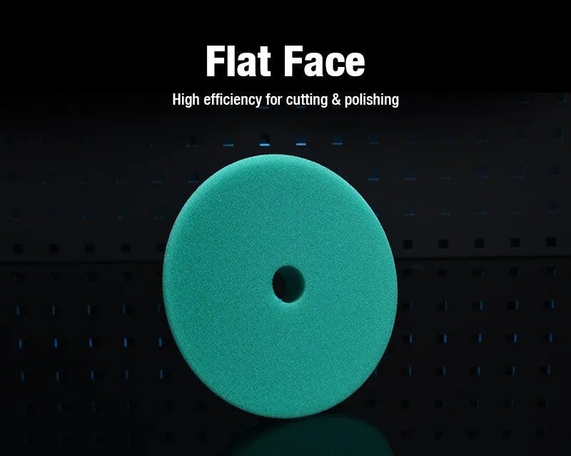 ShineMate T120 DA Green Heavy-Cut Foam Pad, Flat, 6/7"