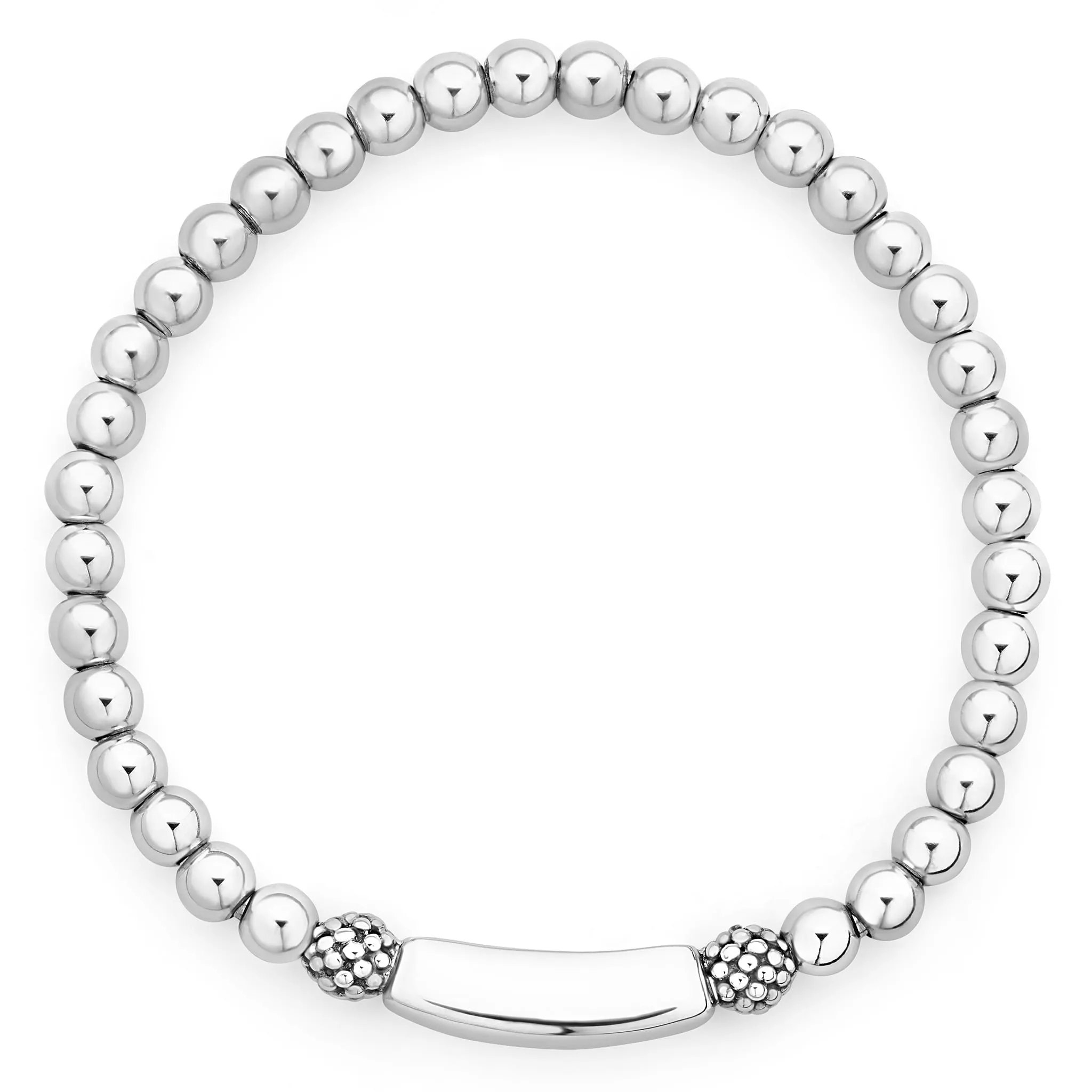 Signature Caviar Mama Stretch Bead Bracelet