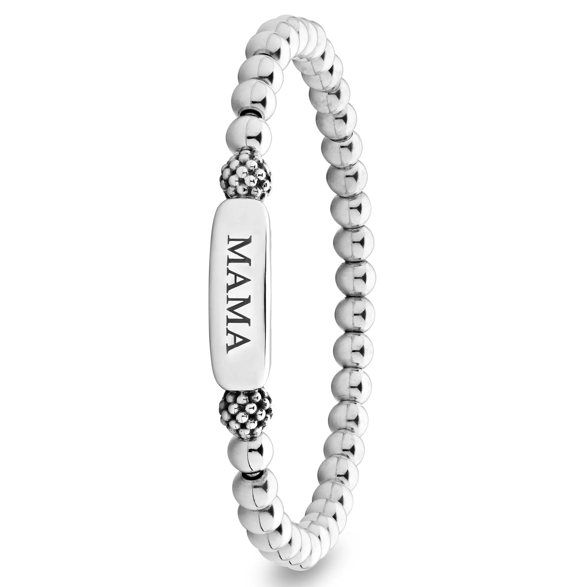 Signature Caviar Mama Stretch Bead Bracelet