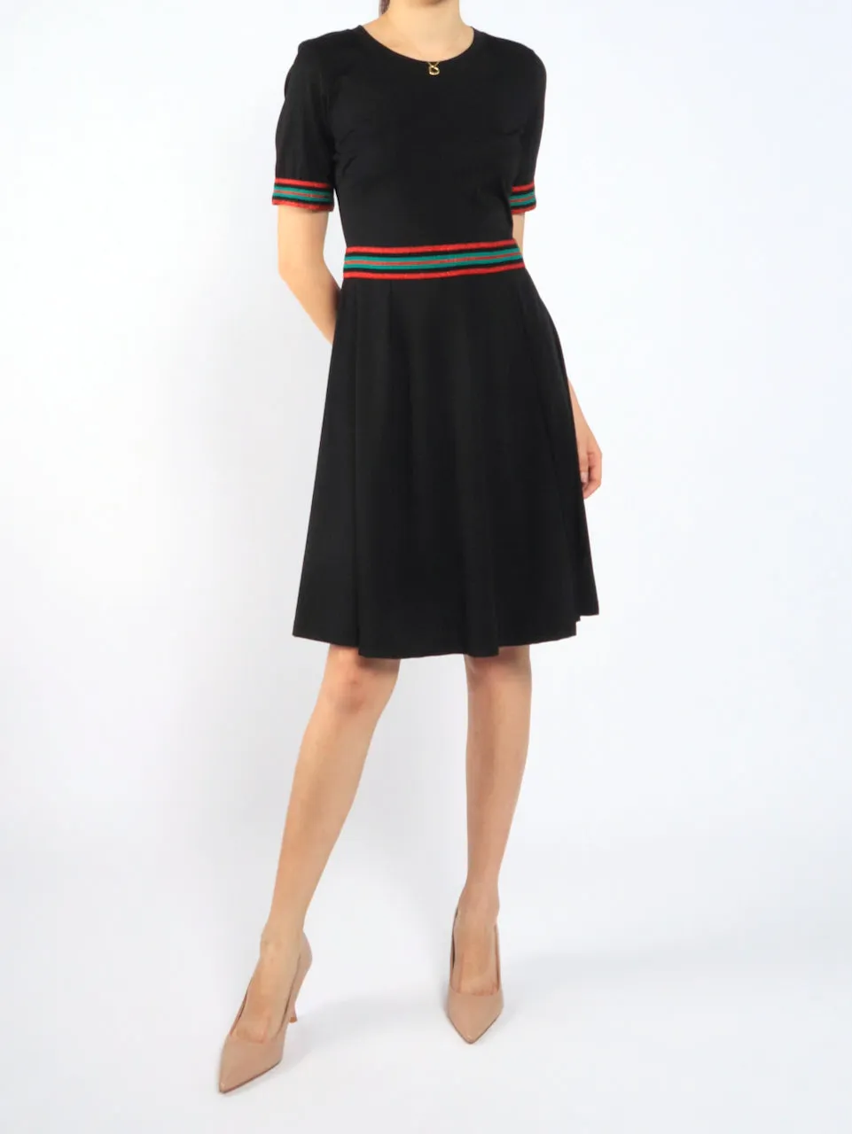 Sporty Trim Swing Dress