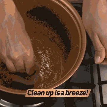Stainless Steel Non-stick Cooking Pot with Built-In Strainer Water Filter Drain Basket