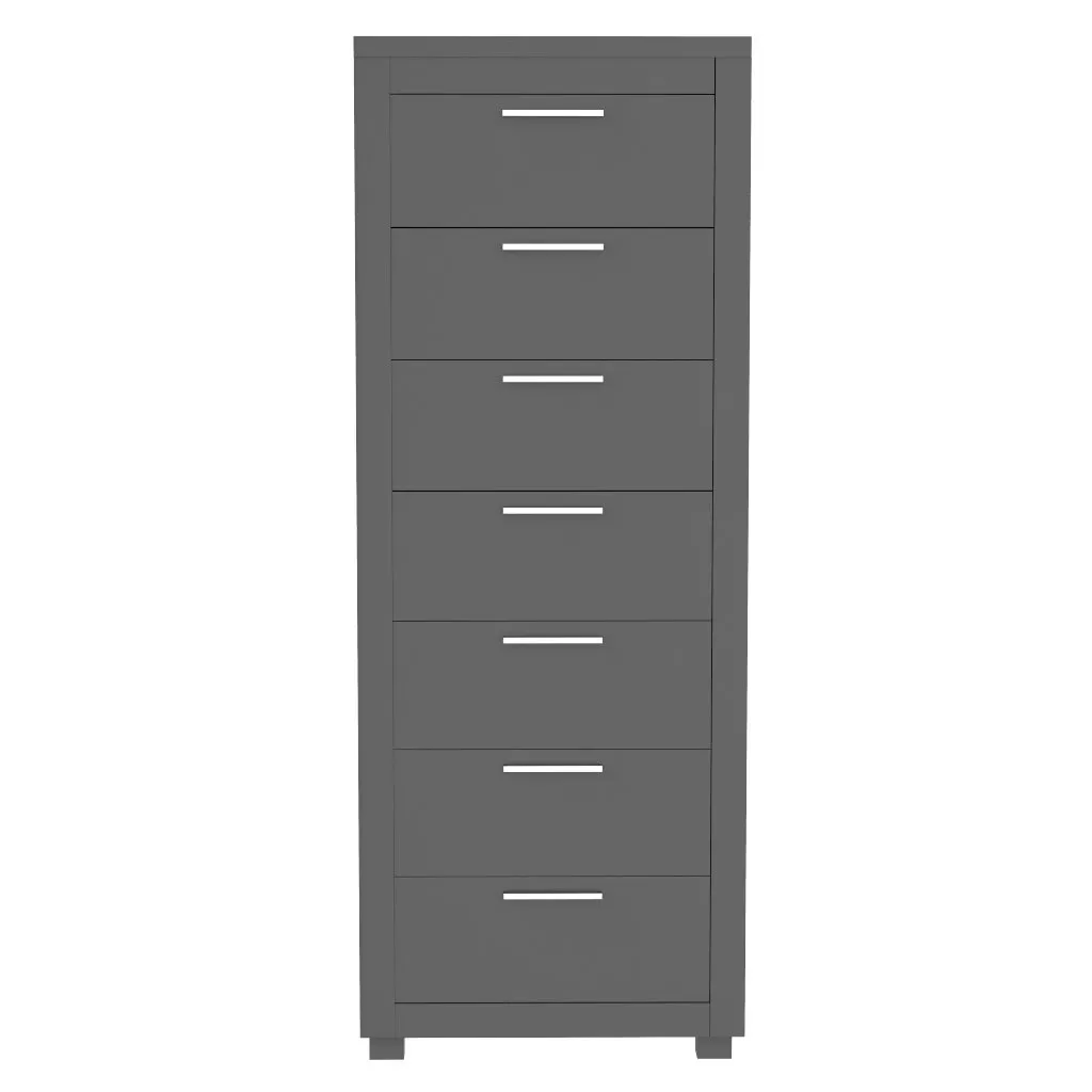 Standing Bureau - 7 drawer - Aria - Dark Gray