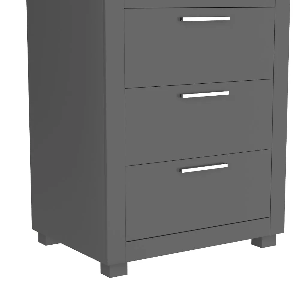 Standing Bureau - 7 drawer - Aria - Dark Gray