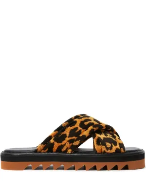 Stella McCartney leopard-print slides