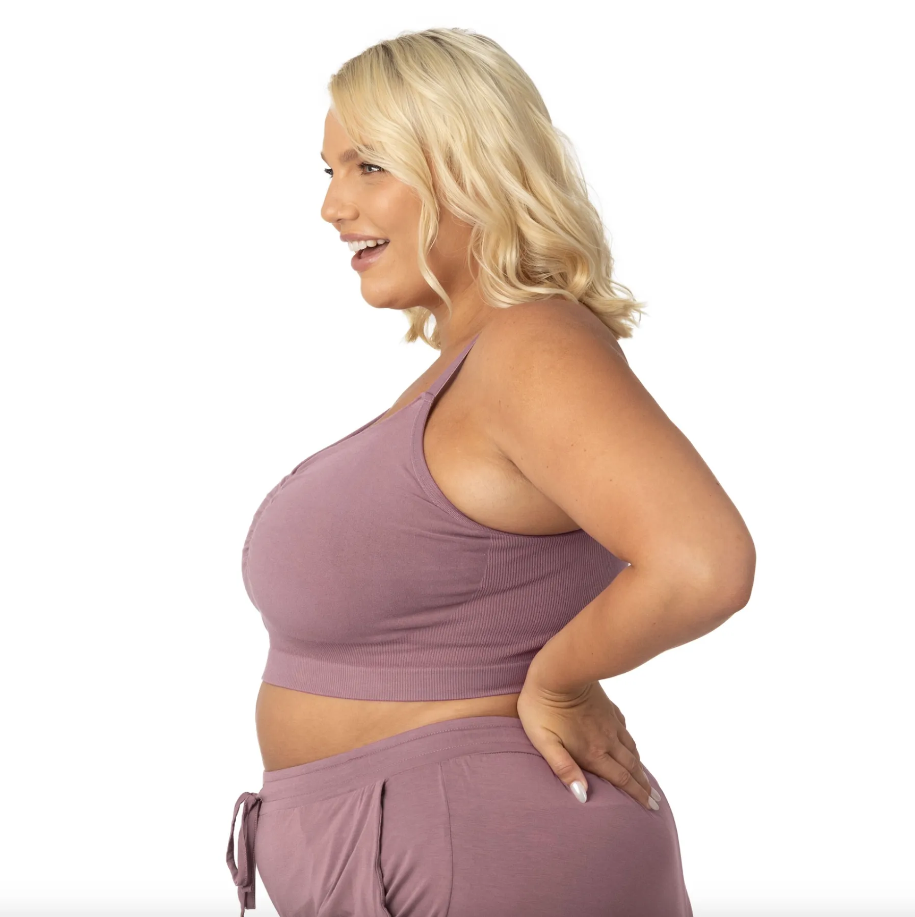 Sublime Bamboo Hands-Free Pumping Lounge & Sleep Bra - Twilight