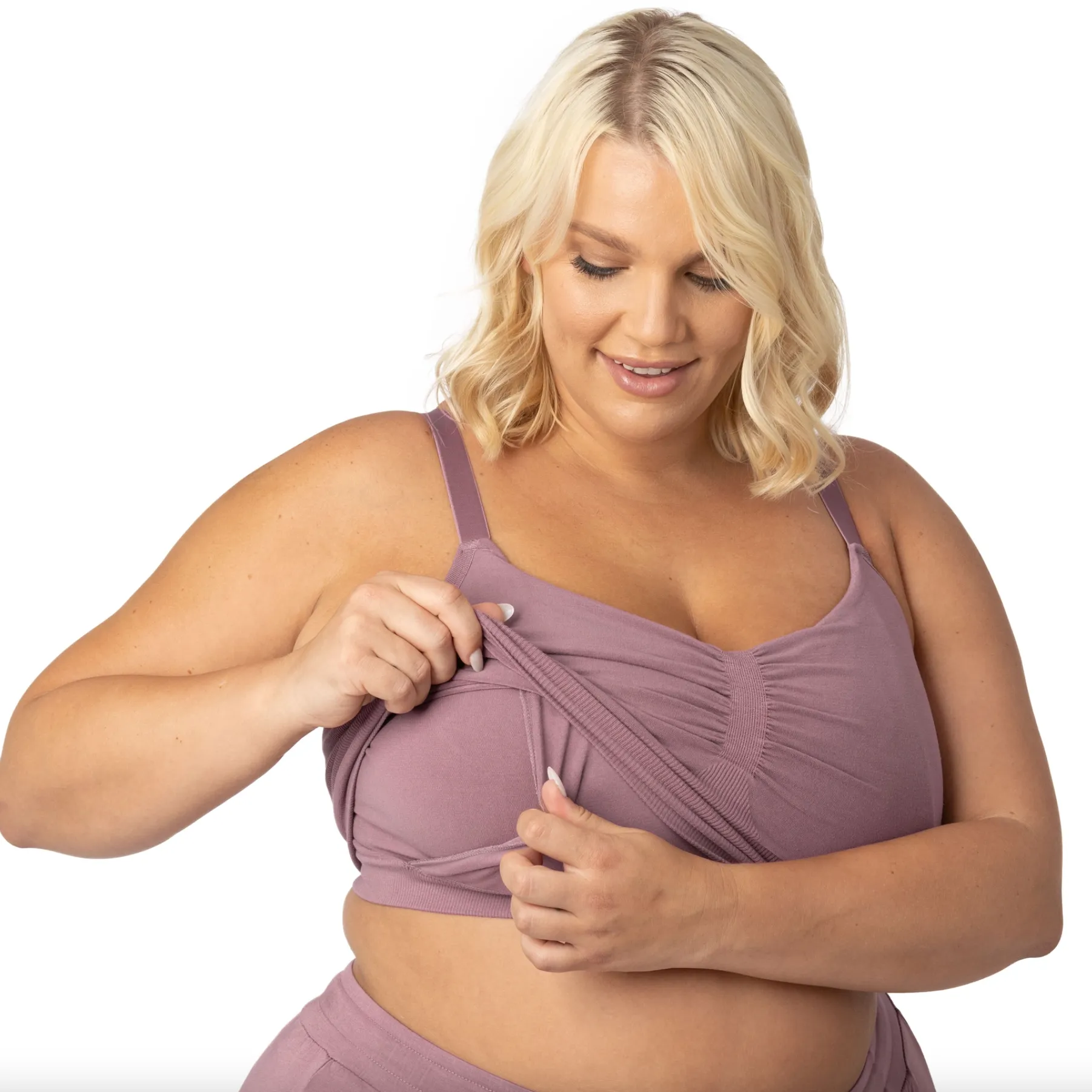 Sublime Bamboo Hands-Free Pumping Lounge & Sleep Bra - Twilight