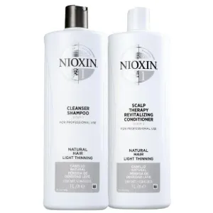 System 1 Therapy Thicker Fuller Natural Hair Light Tuning Kit 2x1000ml - Nioxin