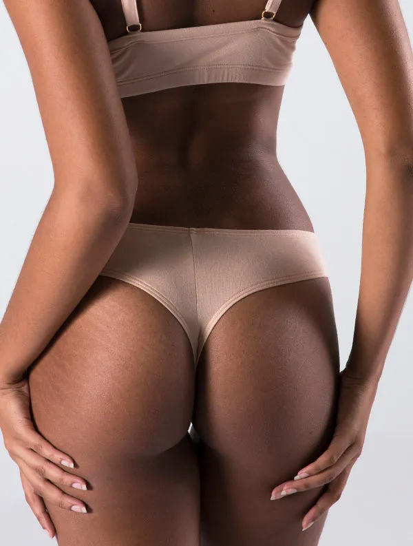 Tanga Maya - Coton Bio - Nude-Sable
