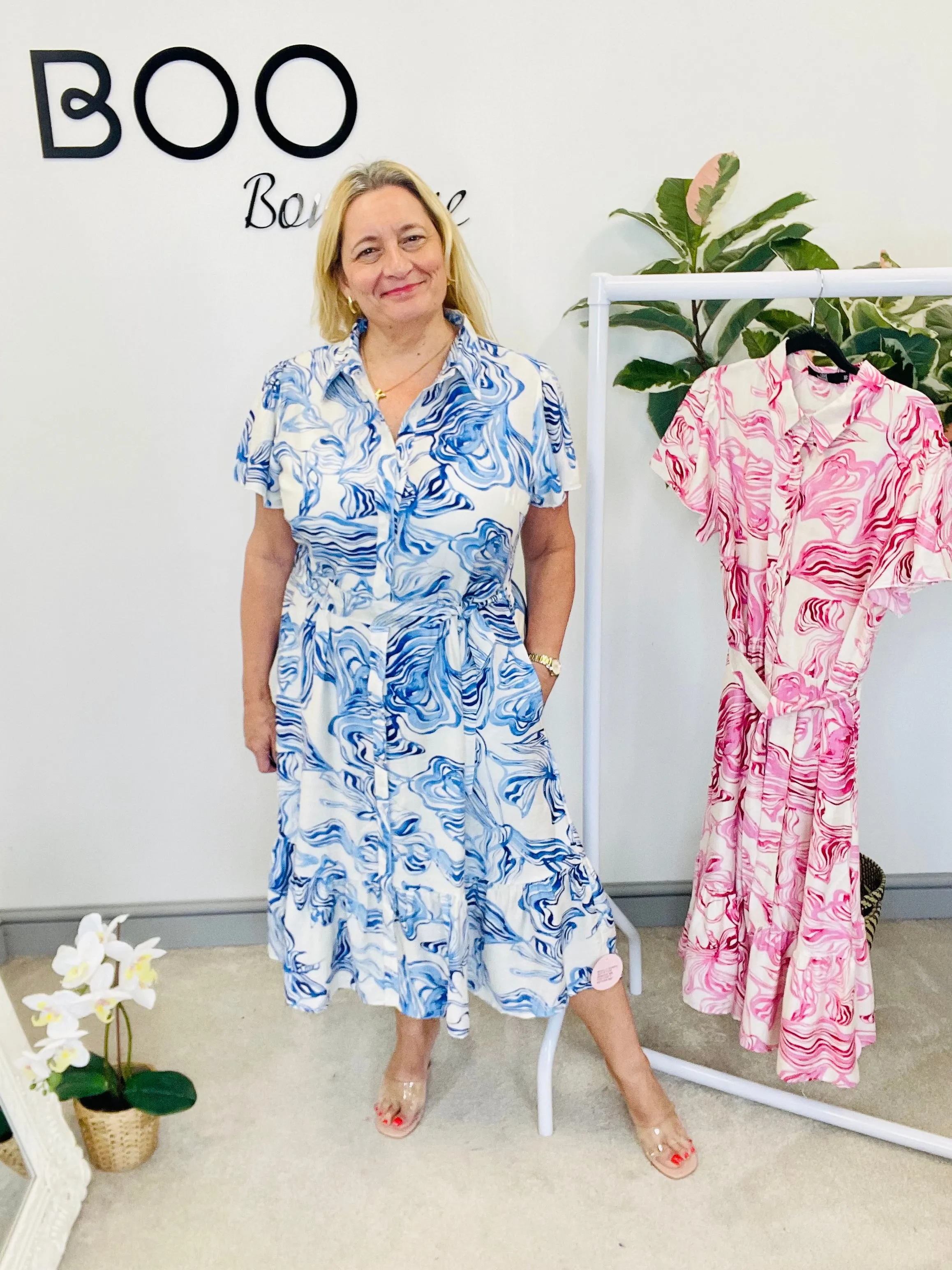 The CASEY blue summer dress