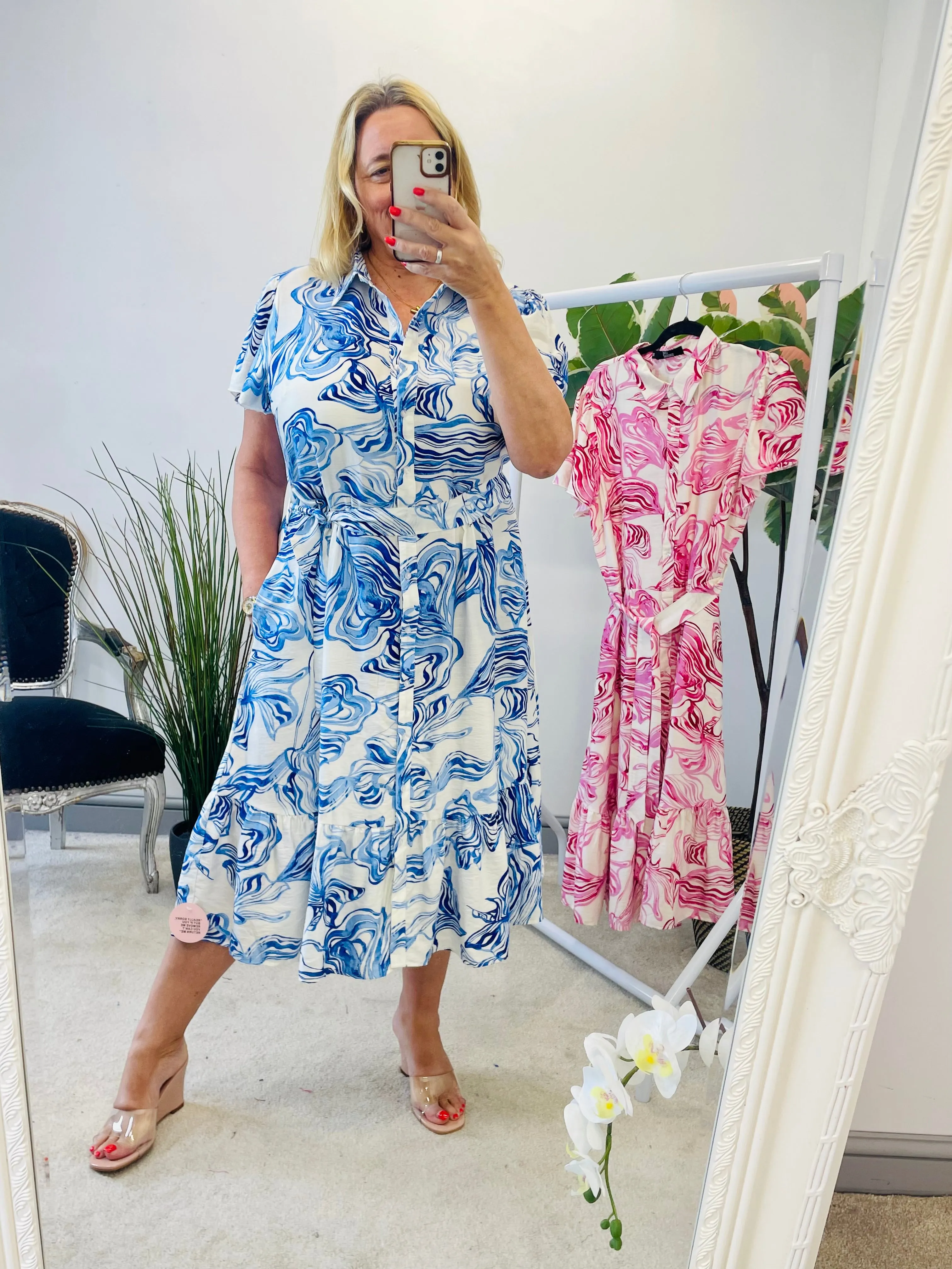 The CASEY blue summer dress