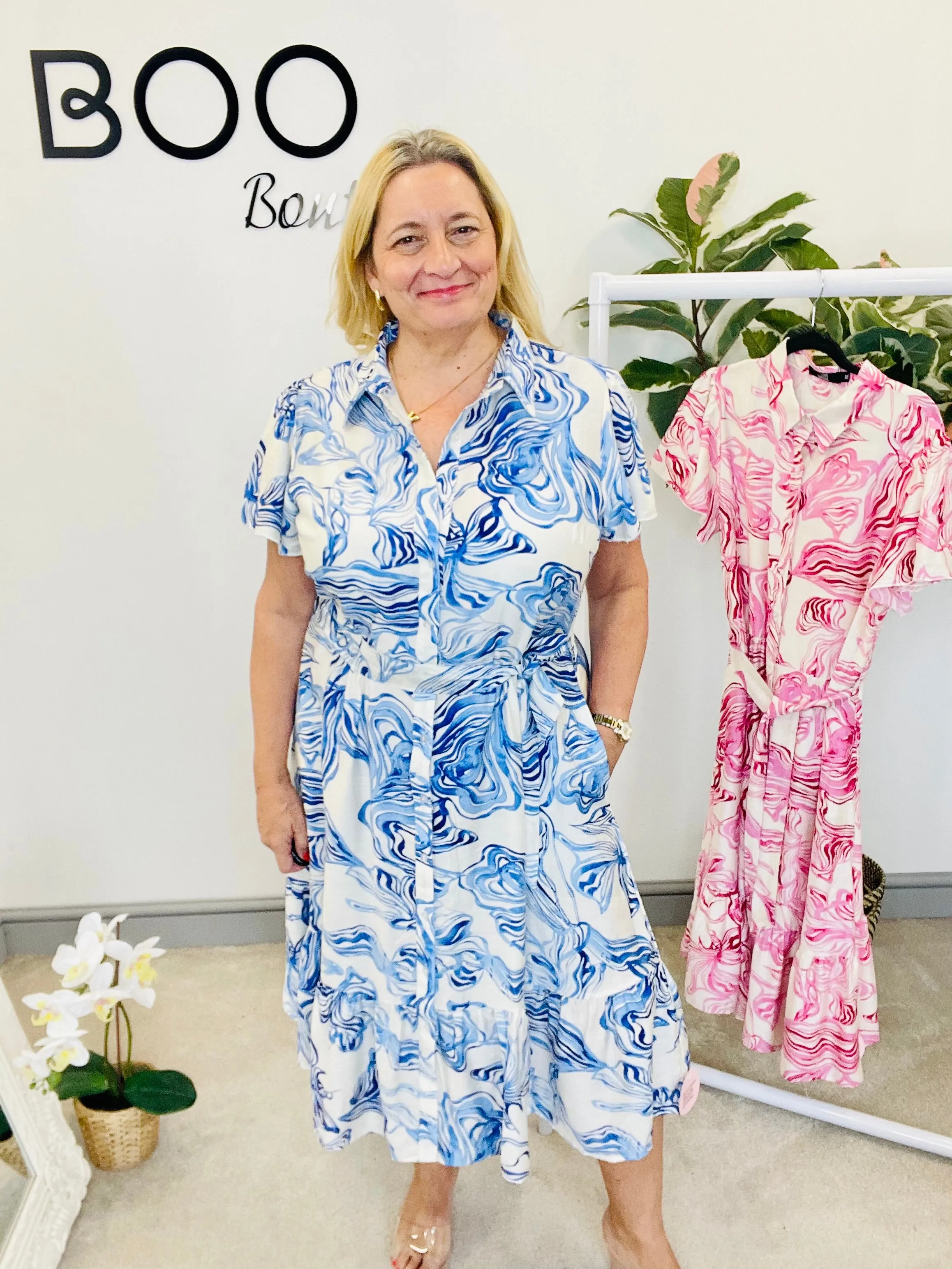 The CASEY blue summer dress
