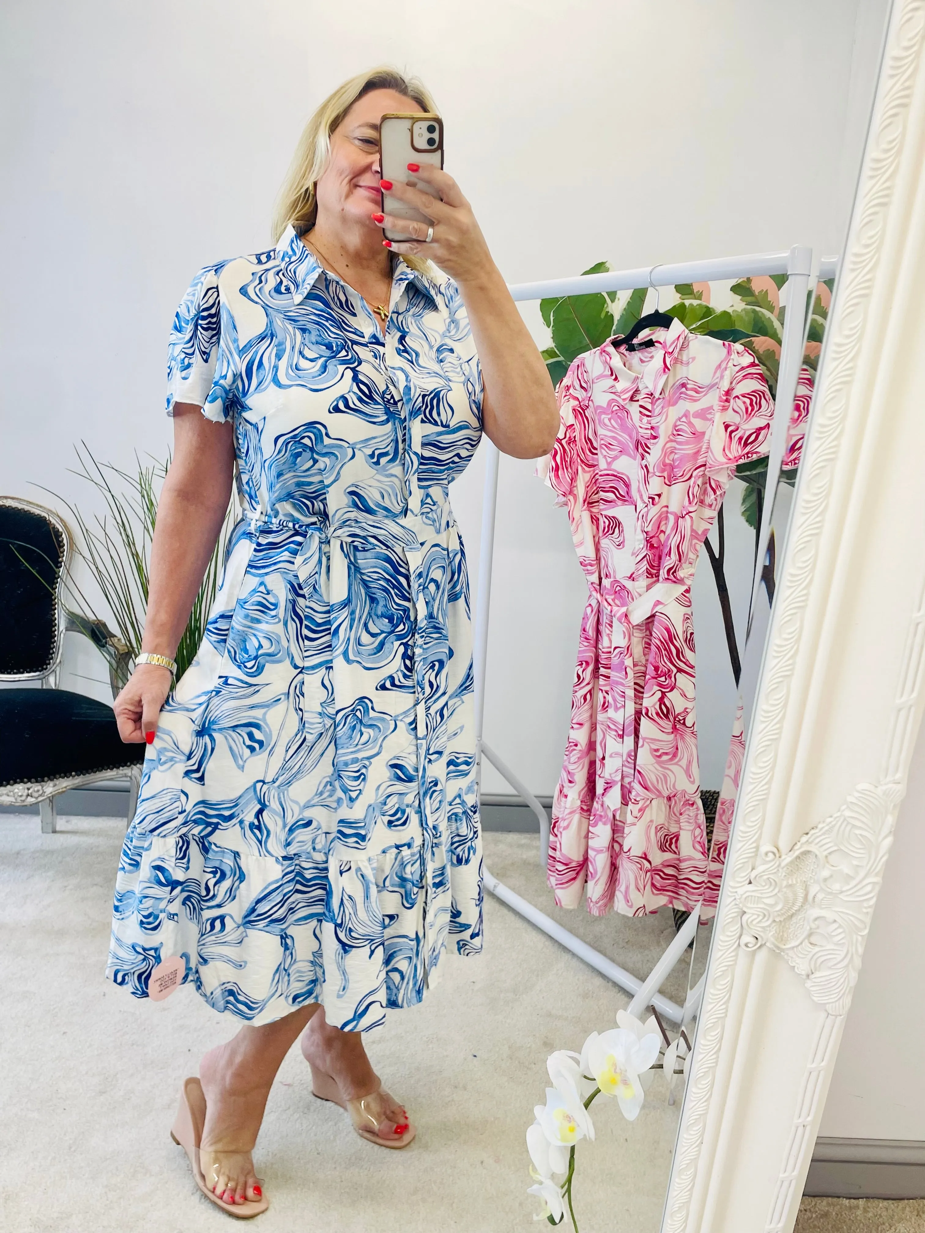 The CASEY blue summer dress