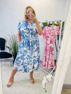 The CASEY blue summer dress