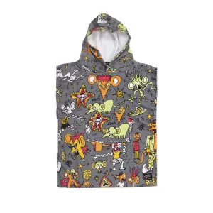 Toddlers Irvine Hooded Poncho - Charcoal