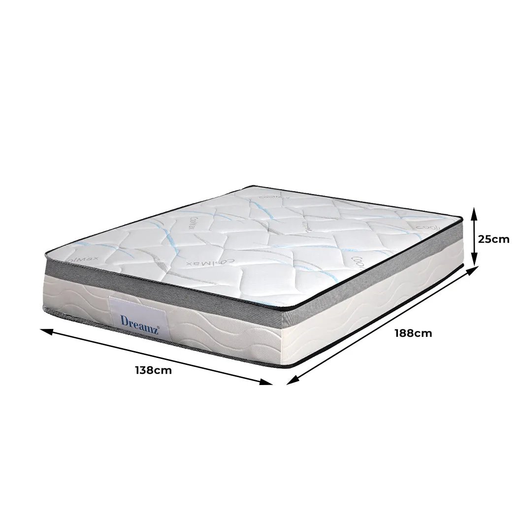 Top Pocket Spring Medium Firm Premium Foam 25CM - Double