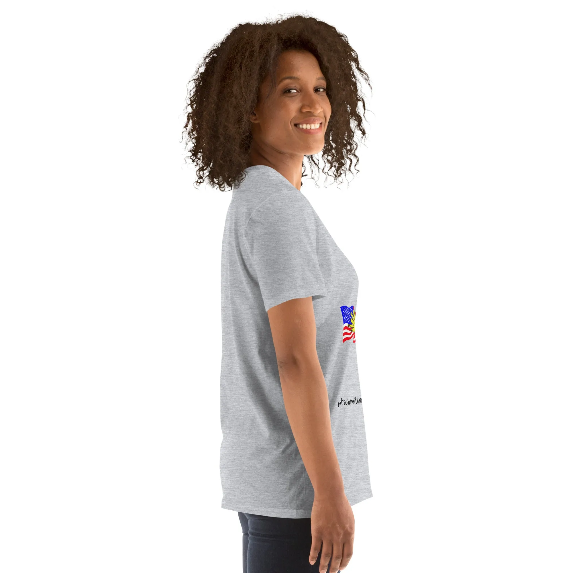 Trump pissing on US Short-Sleeve Unisex T-Shirt