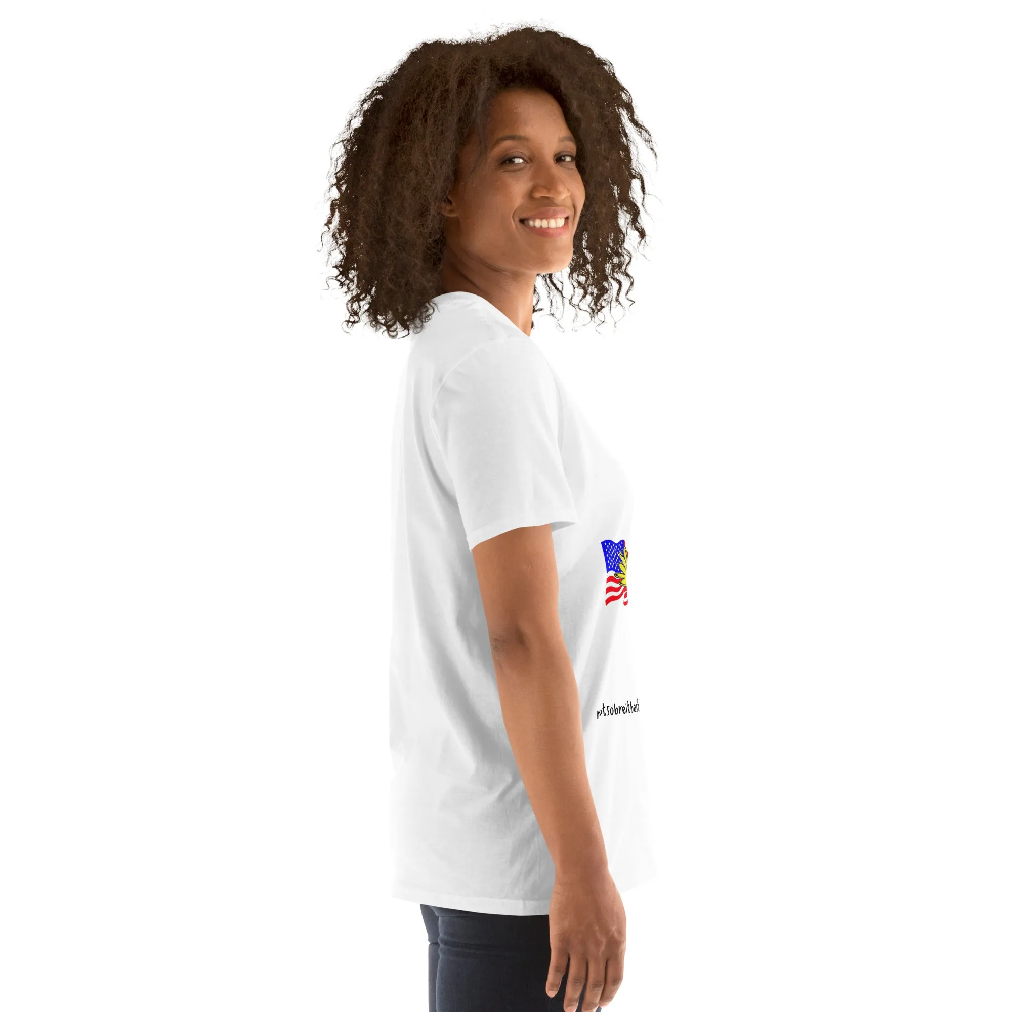 Trump pissing on US Short-Sleeve Unisex T-Shirt