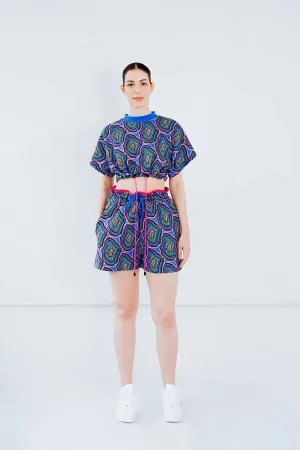 Upcycled - Playsuit - Shorts in Concentric