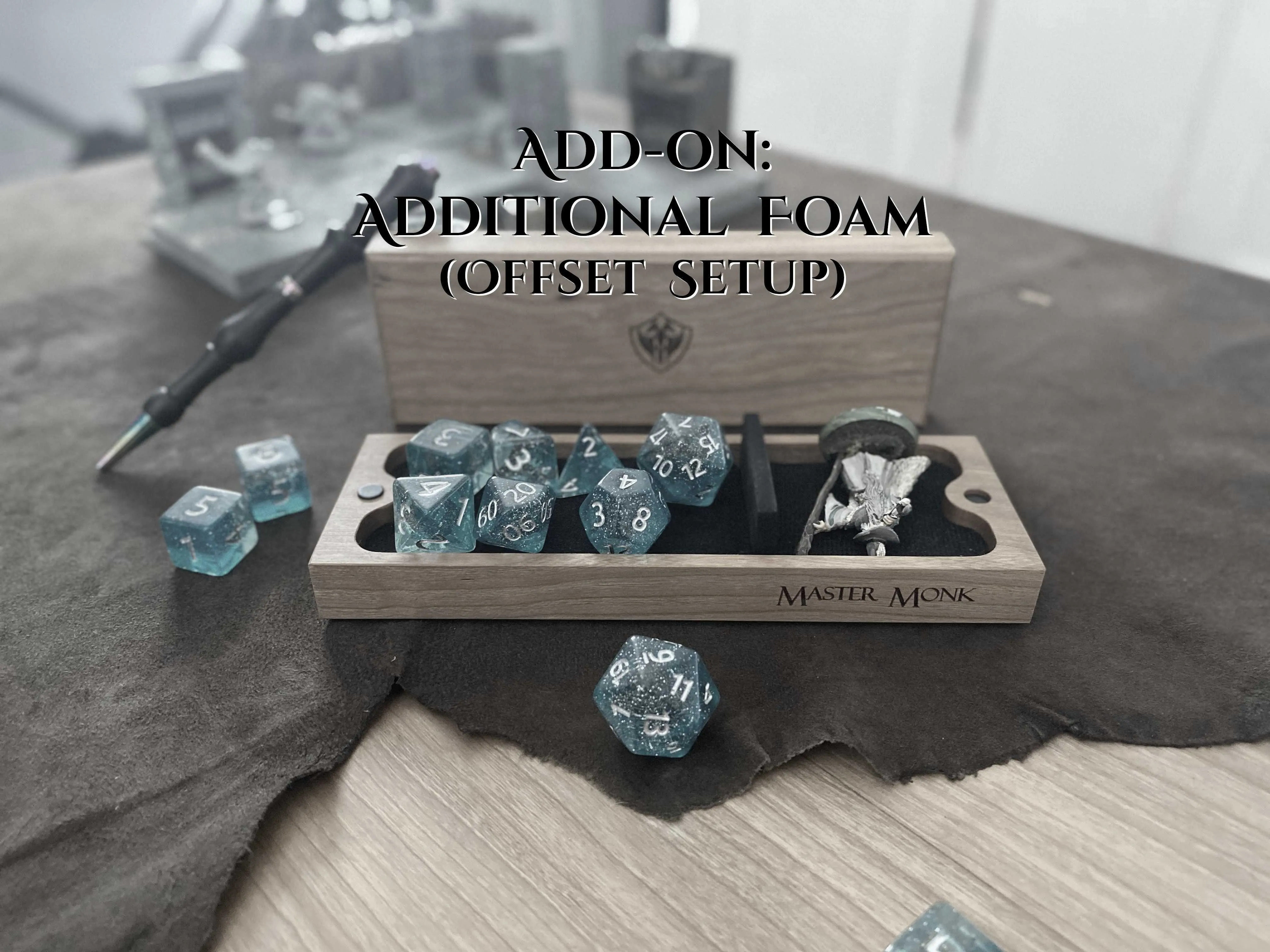 Walnut Magnetic Dice Box - Nomads Armory