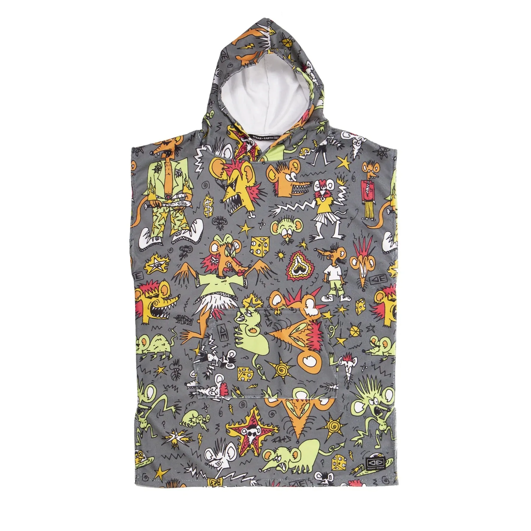 Youth Irvine Hooded Poncho - Charcoal