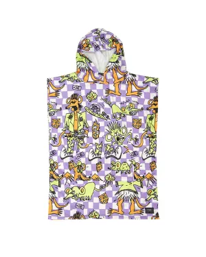 Youth Irvine Hooded Poncho - Purple