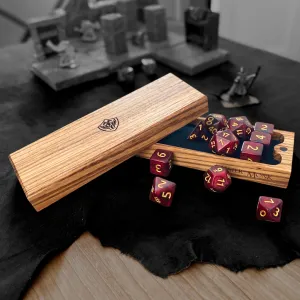 Zebrawood Magnetic Dice Box - Nomads Armory